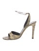 Calvin Klein Collection Snakeskin Animal Print Slingback Sandals