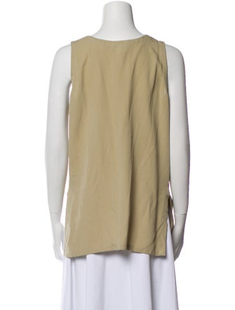 Calvin Klein Collection Silk Scoop Neck Top