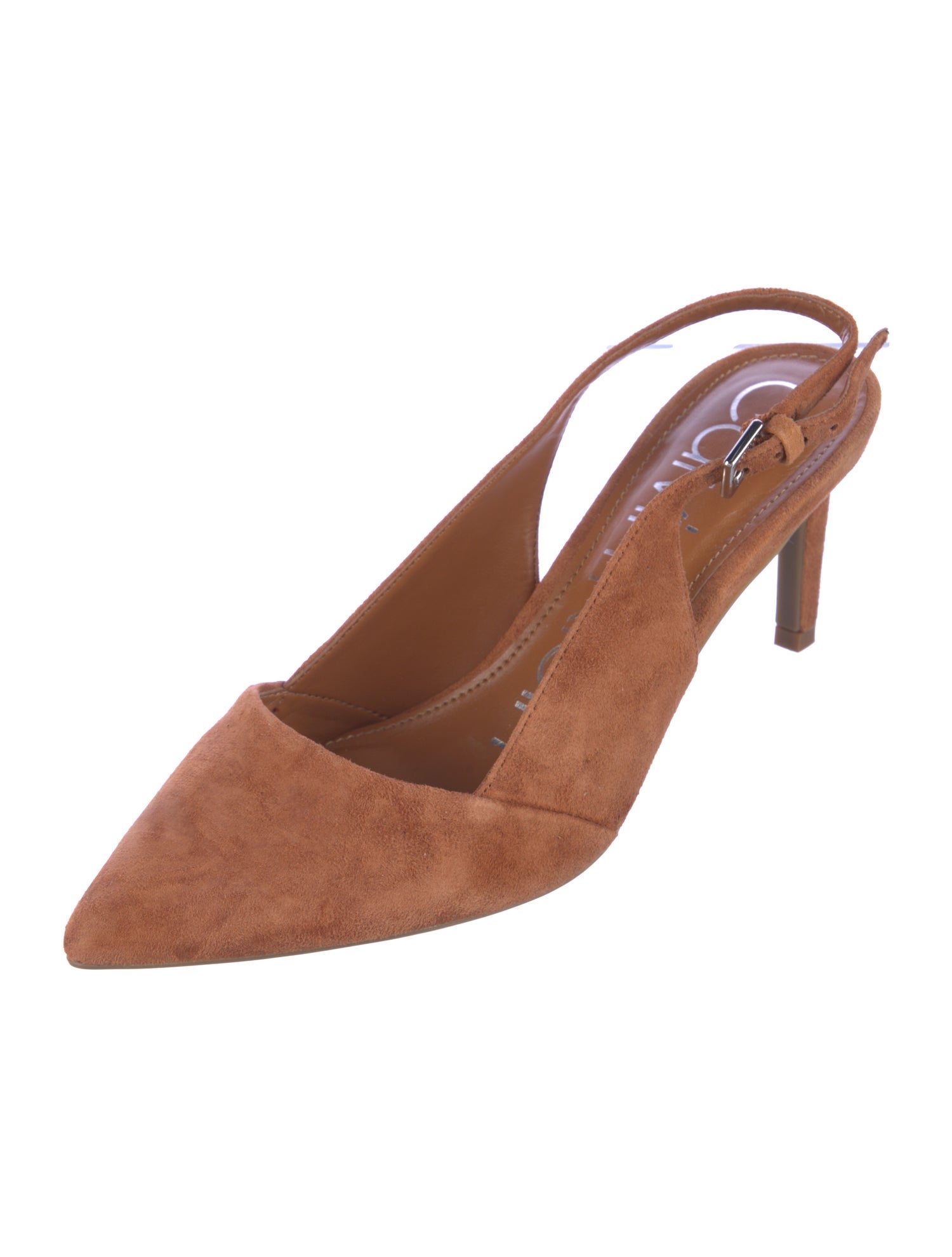 Calvin Klein Collection Suede Slingback Pumps