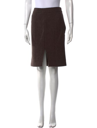 Calvin Klein Collection Wool Knee-Length Skirt