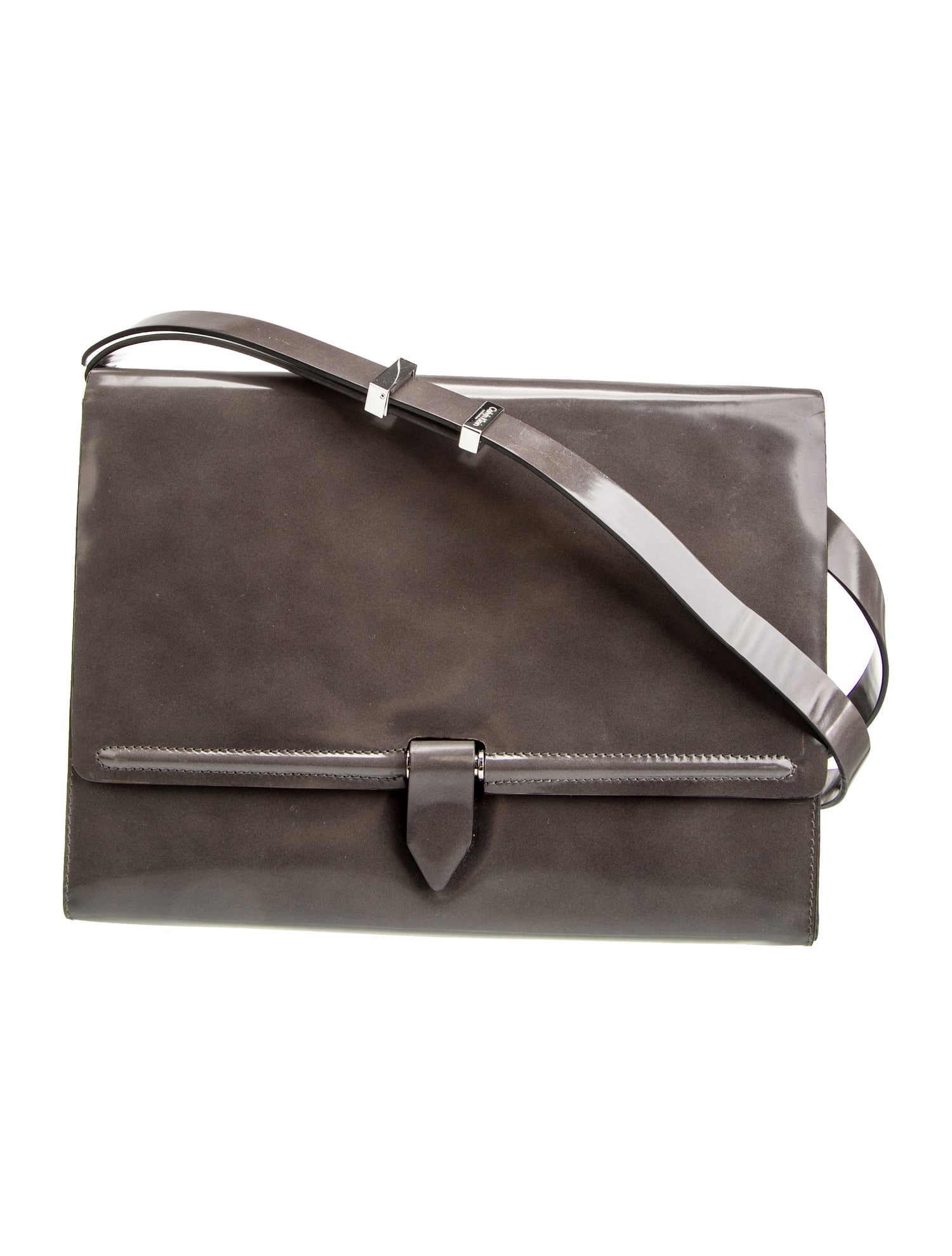 Calvin Klein Collection Patent Leather Crossbody Bag