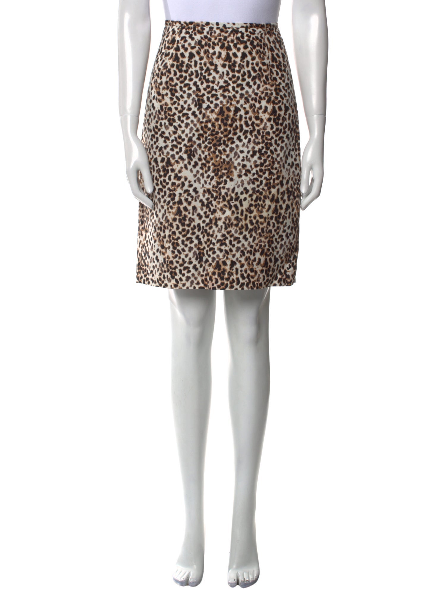 Calvin Klein Collection Animal Print Knee-Length Skirt