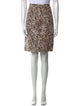 Calvin Klein Collection Animal Print Knee-Length Skirt
