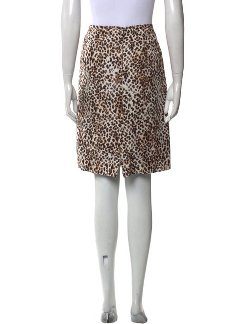 Calvin Klein Collection Animal Print Knee-Length Skirt