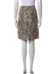 Calvin Klein Collection Animal Print Knee-Length Skirt