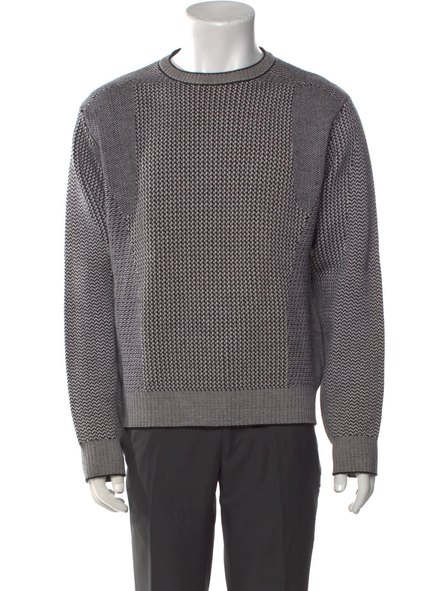 Calvin Klein Collection Wool Graphic Print Pullover