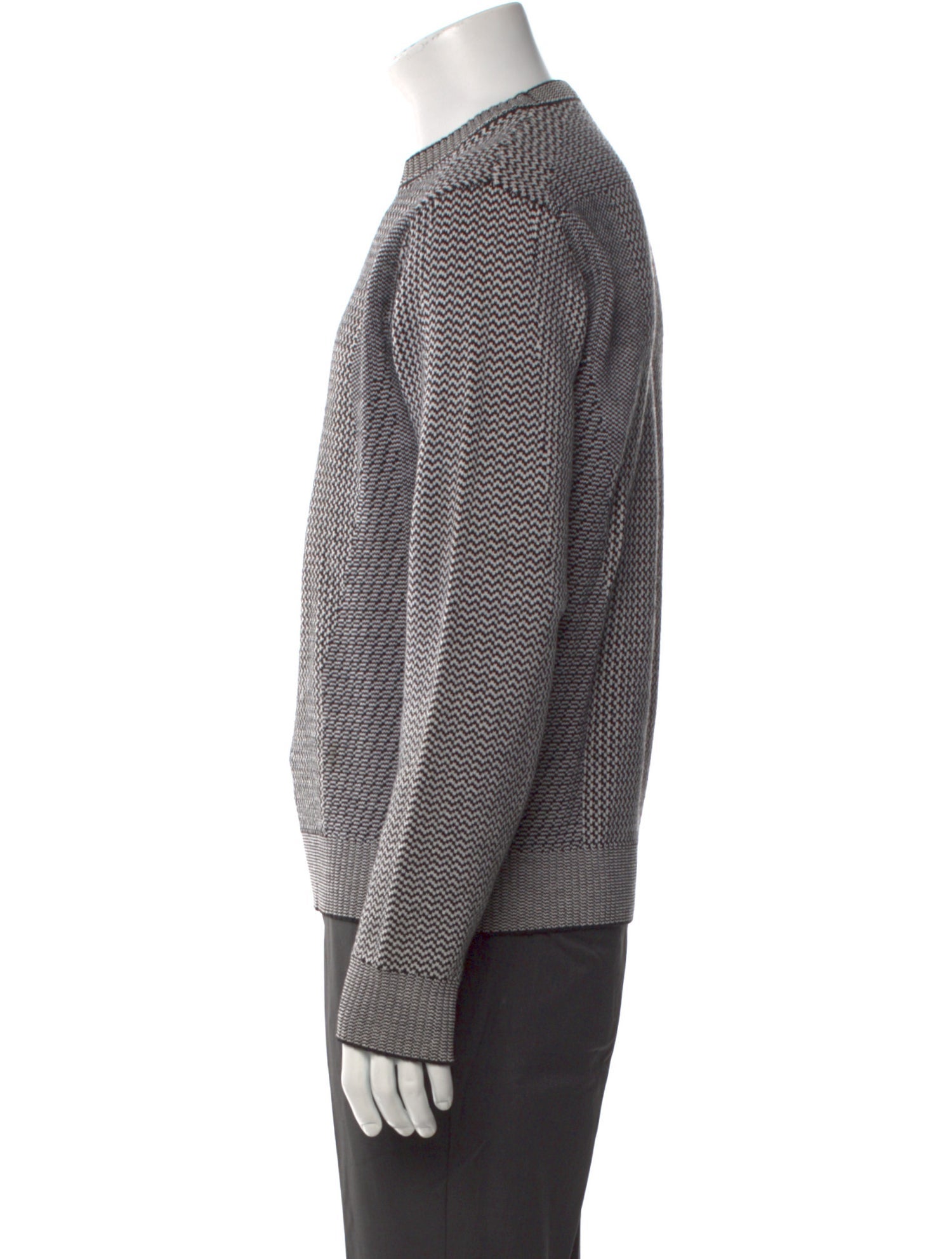 Calvin Klein Collection Wool Graphic Print Pullover