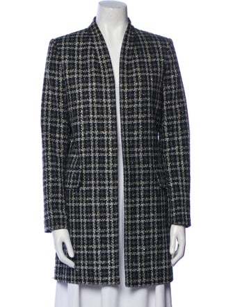 Calvin Klein Plaid Print Coat