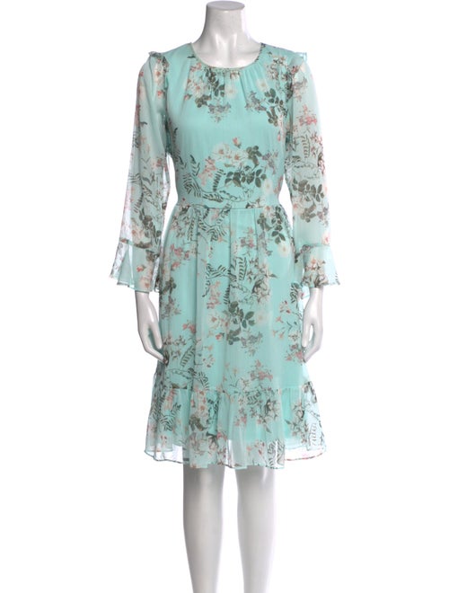 Calvin Klein Collection Floral Print Knee-Length Dress