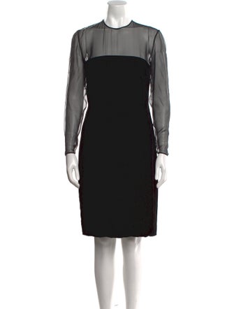 Calvin Klein Collection Crew Neck Knee-Length Dress
