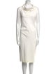 Calvin Klein Collection Cowl Neck Midi Length Dress