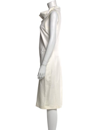 Calvin Klein Collection Cowl Neck Midi Length Dress