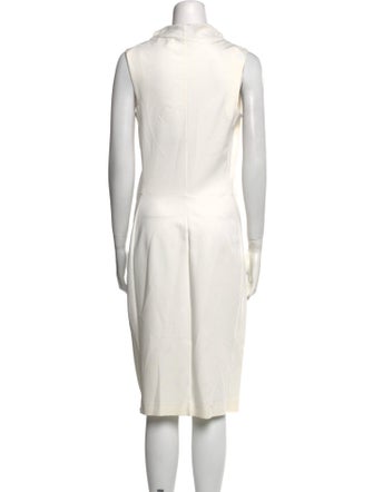 Calvin Klein Collection Cowl Neck Midi Length Dress