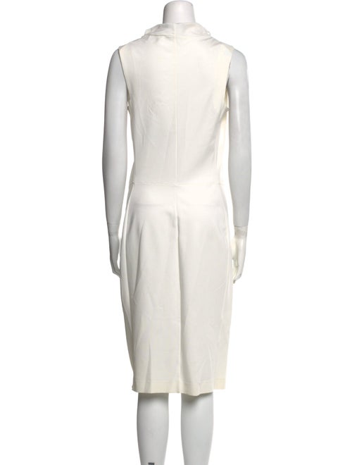Calvin Klein Collection Cowl Neck Midi Length Dress