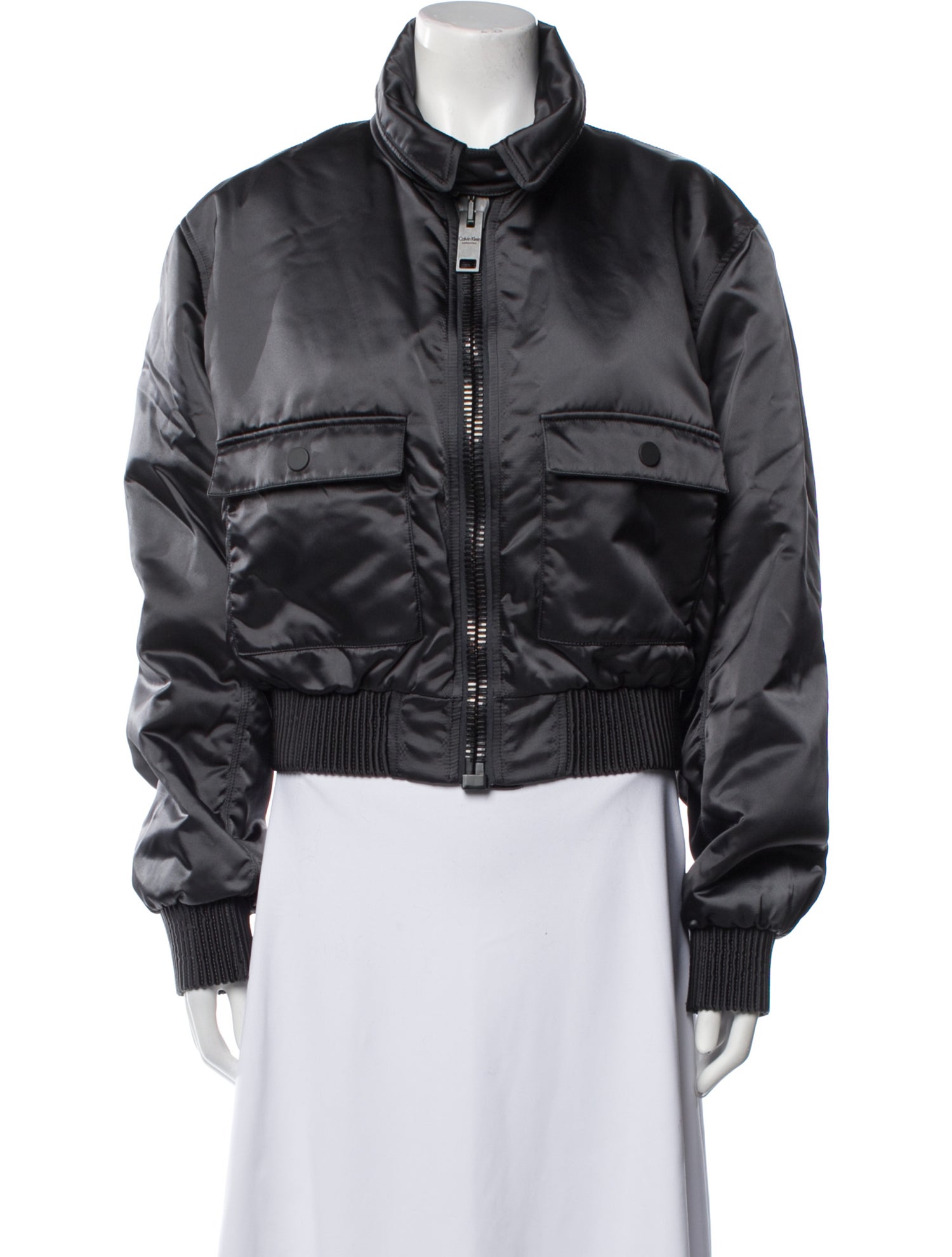 Calvin Klein Collection 2015 Cropped Bomber Jacket