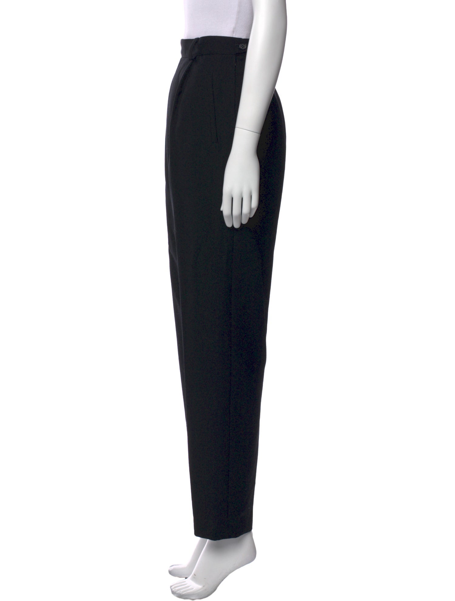 Calvin Klein Collection Wool Straight Leg Pants