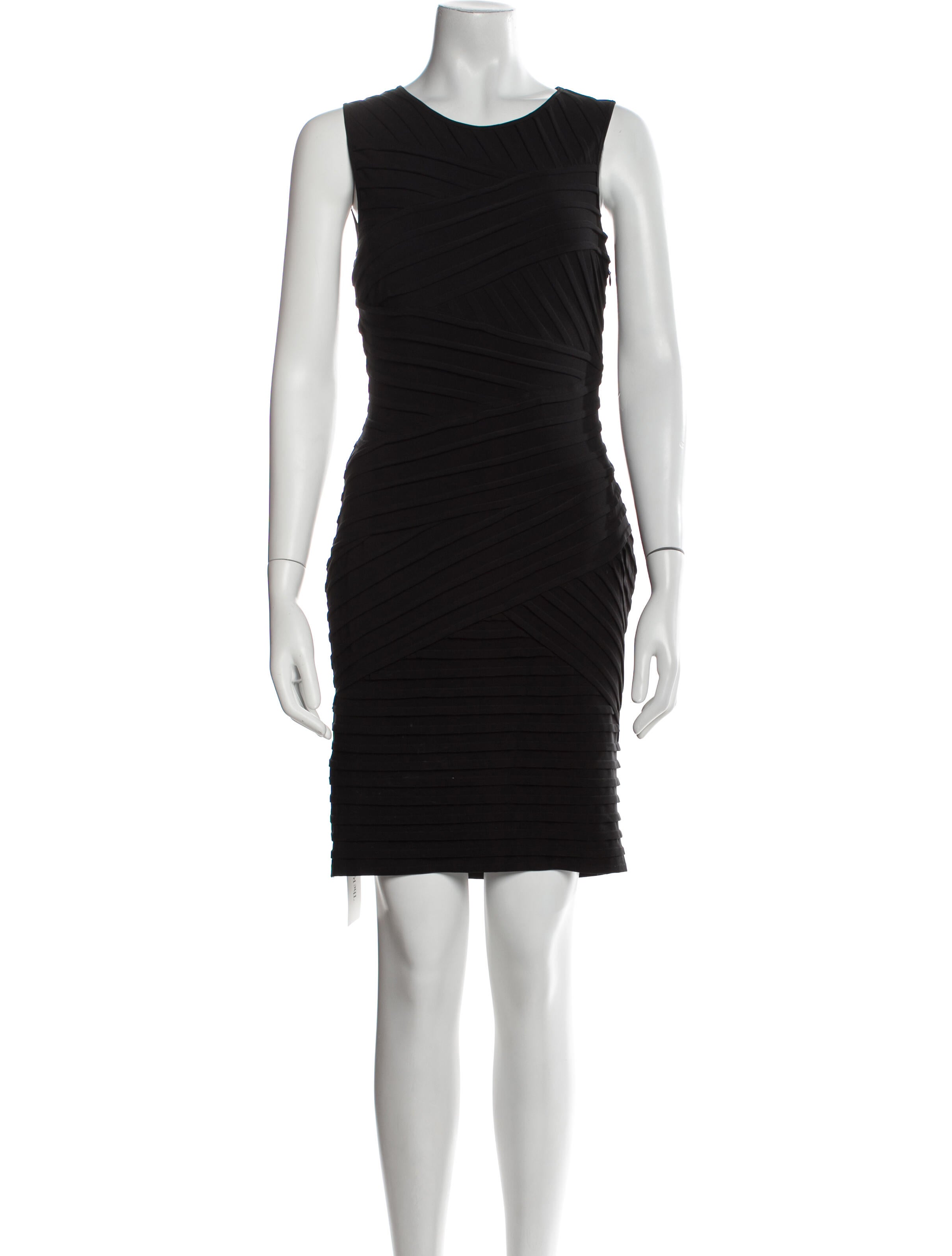 Calvin Klein Collection Scoop Neck Mini Dress