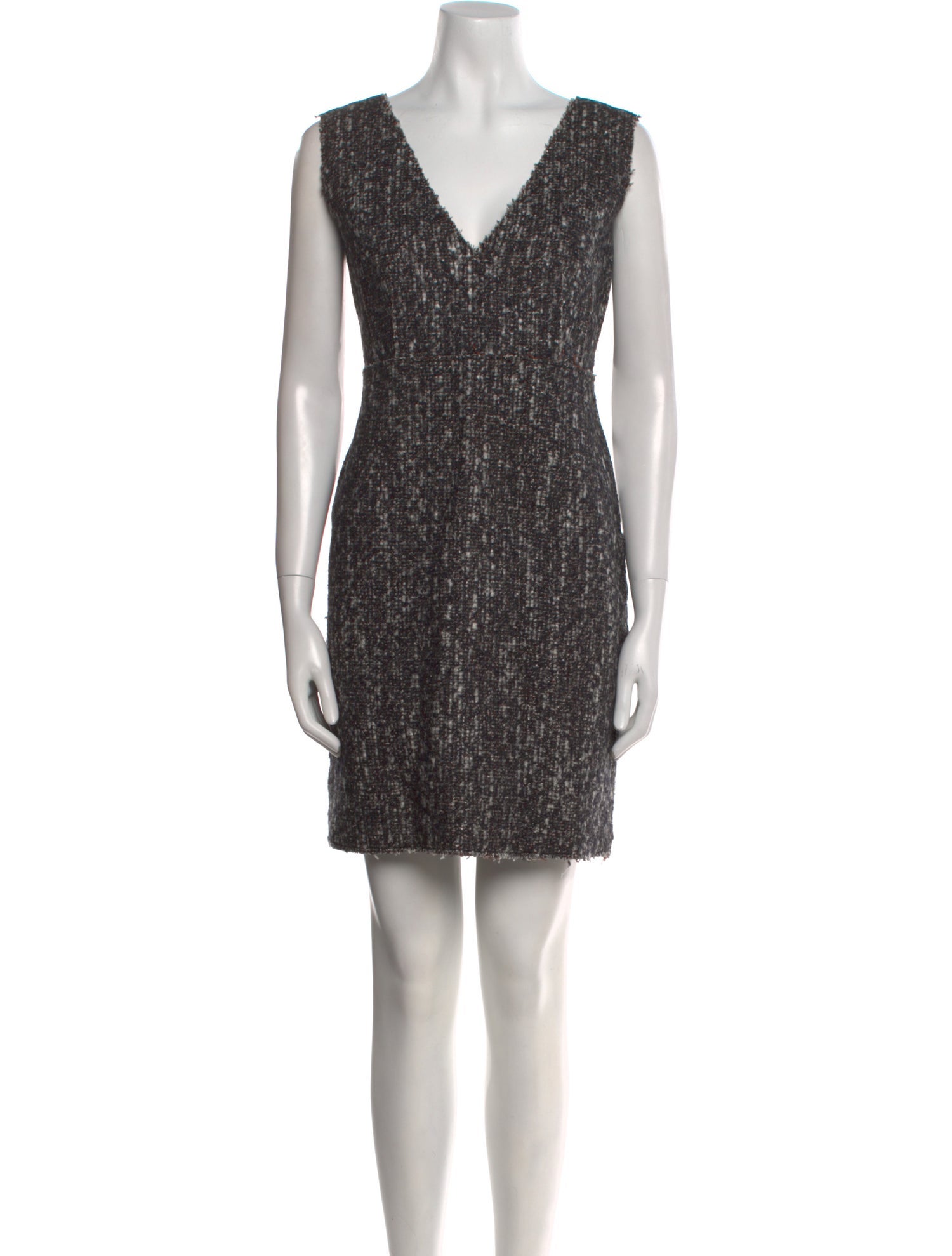 Calvin Klein Collection Tweed Pattern Mini Dress