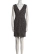Calvin Klein Collection Tweed Pattern Mini Dress