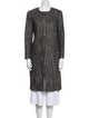 Calvin Klein Collection Tweed Pattern Coat