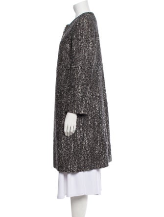 Calvin Klein Collection Tweed Pattern Coat