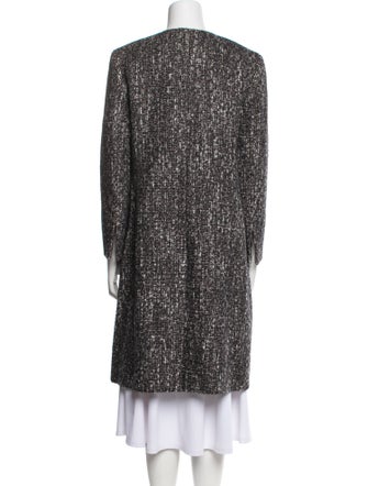Calvin Klein Collection Tweed Pattern Coat