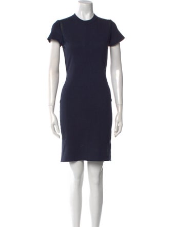 Calvin Klein Collection Crew Neck Mini Dress