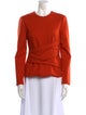 Calvin Klein Collection Wool Crew Neck Blouse