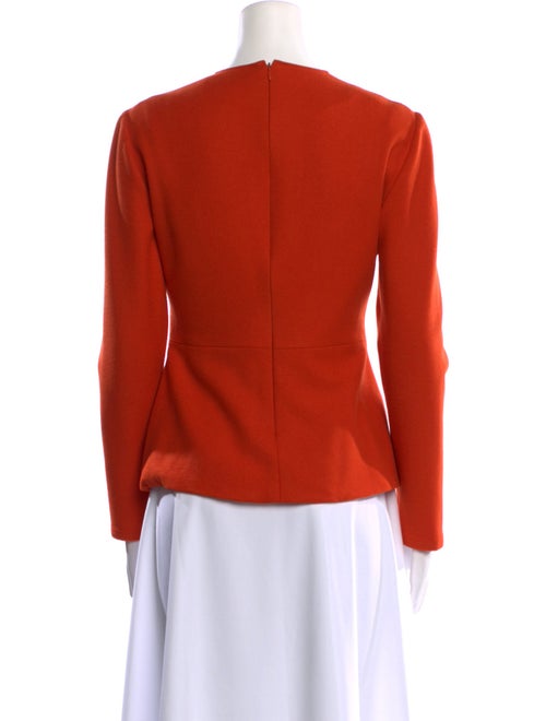 Calvin Klein Collection Wool Crew Neck Blouse