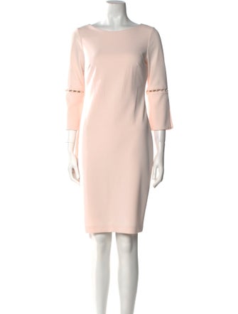 Calvin Klein Collection Bateau Neckline Knee-Length Dress