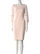 Calvin Klein Collection Bateau Neckline Knee-Length Dress