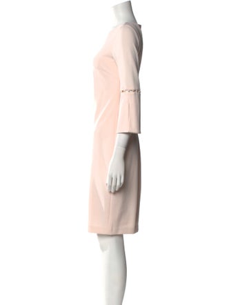 Calvin Klein Collection Bateau Neckline Knee-Length Dress