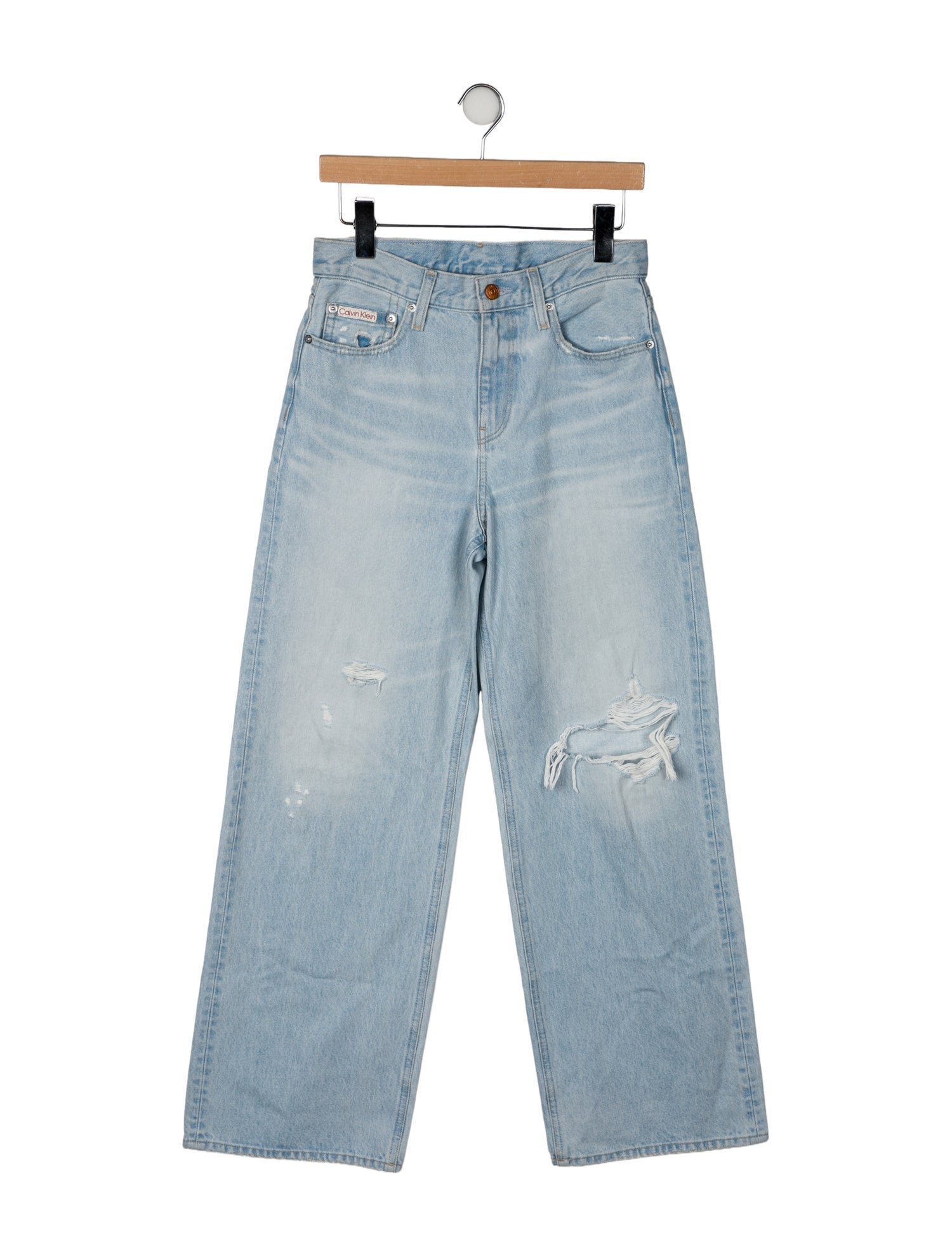 Calvin Klein Collection High-Rise Wide Leg Jeans