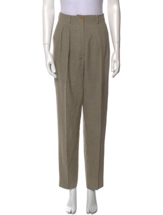Calvin Klein Collection Silk Straight Leg Pants