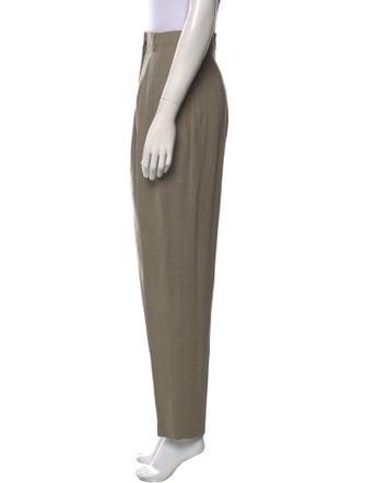 Calvin Klein Collection Silk Straight Leg Pants