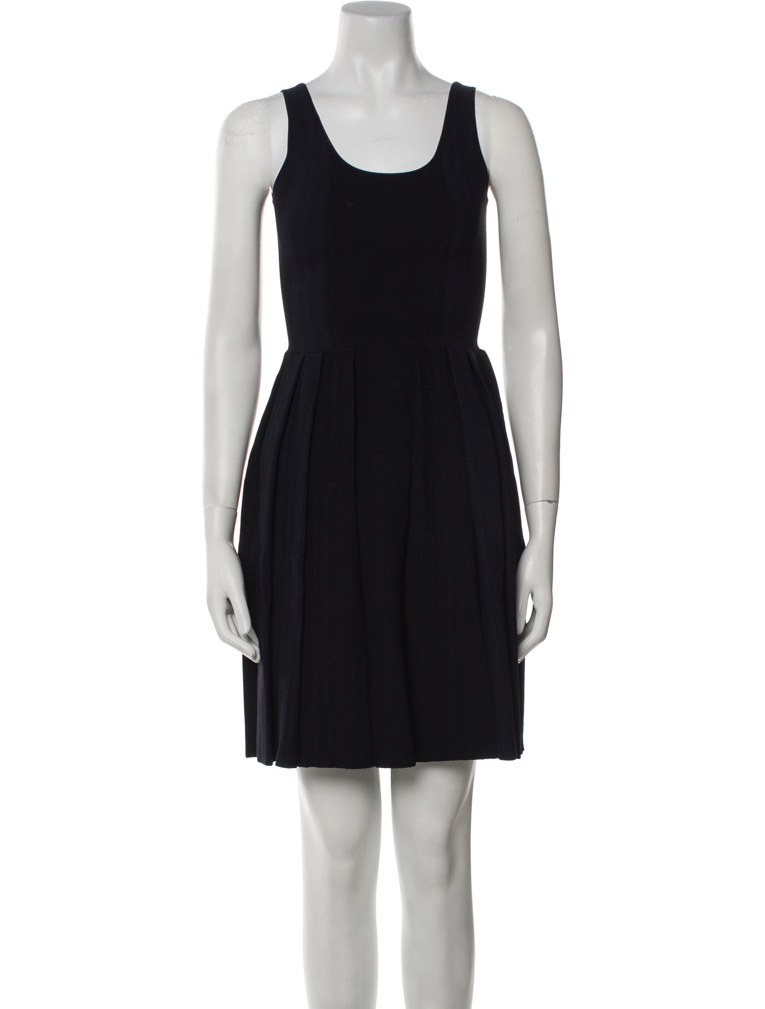 Calvin Klein Collection Scoop Neck Mini Dress