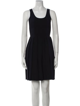 Calvin Klein Collection Scoop Neck Mini Dress