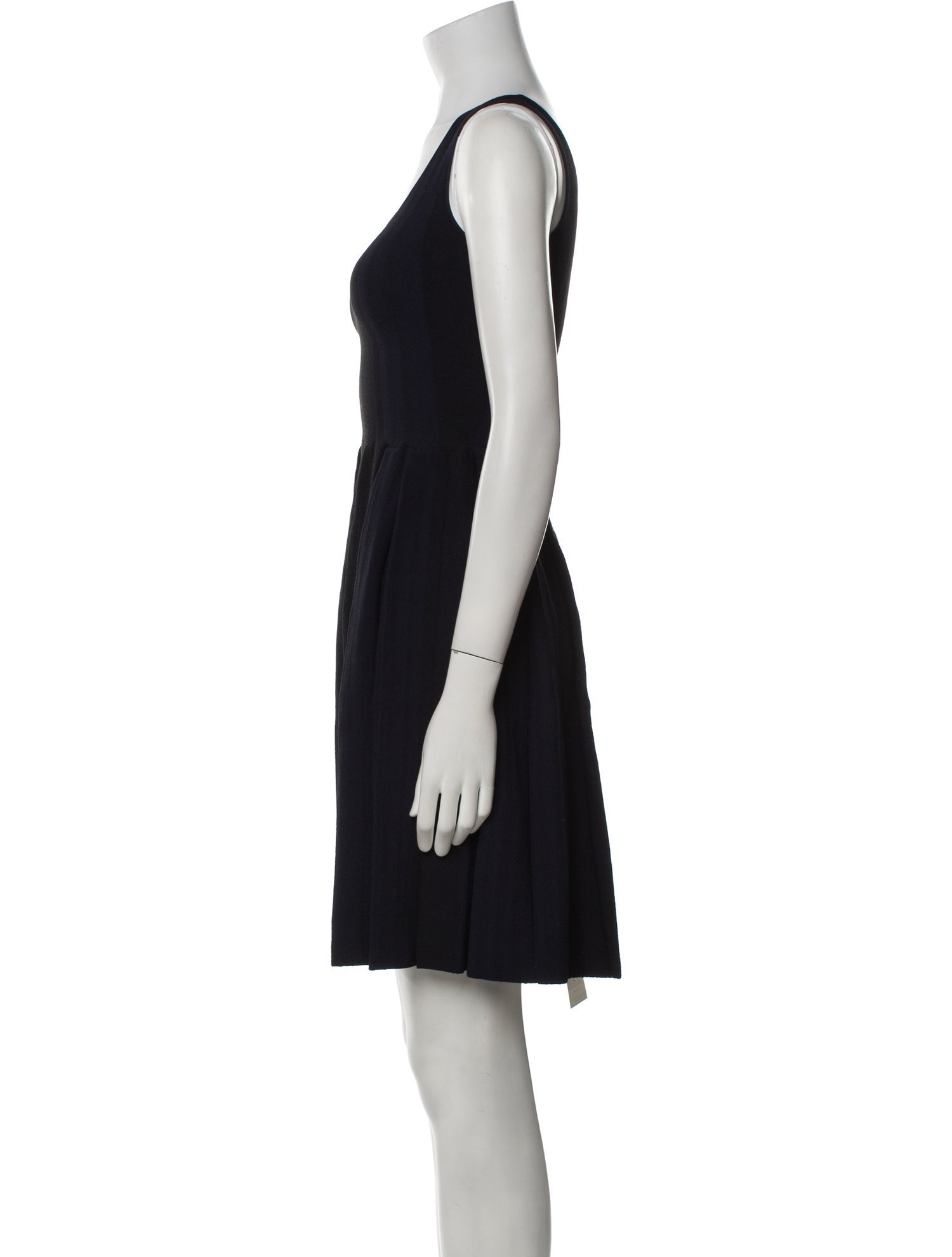 Calvin Klein Collection Scoop Neck Mini Dress