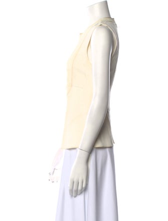 Calvin Klein Collection Silk Crew Neck Top