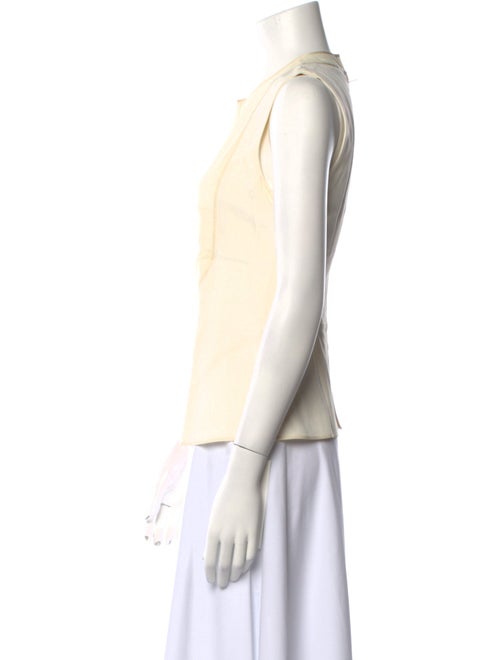 Calvin Klein Collection Silk Crew Neck Top