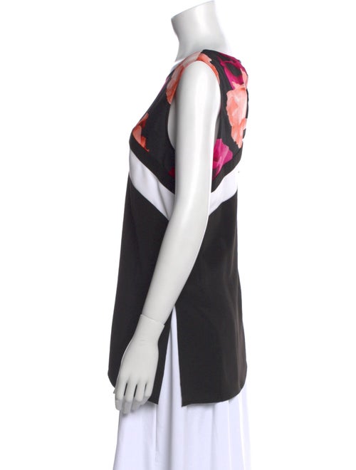 Calvin Klein Collection Printed Scoop Neck Top