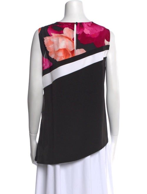 Calvin Klein Collection Printed Scoop Neck Top