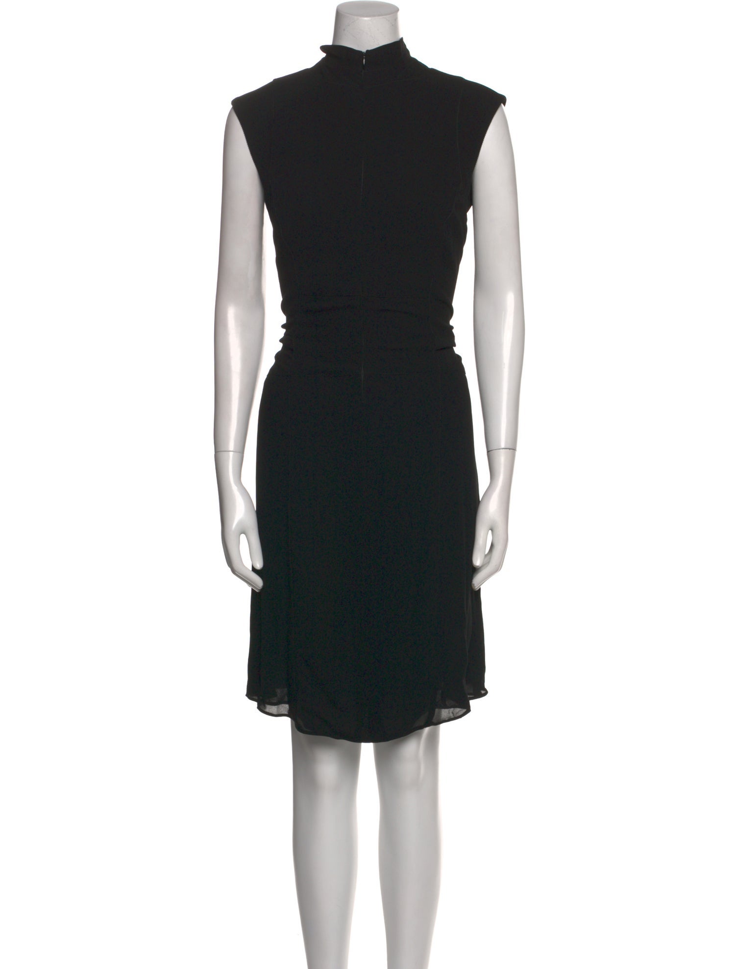 Calvin Klein Collection Mock Neck Midi Length Dress