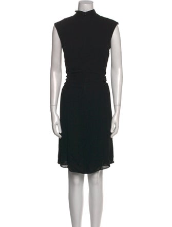Calvin Klein Collection Mock Neck Midi Length Dress