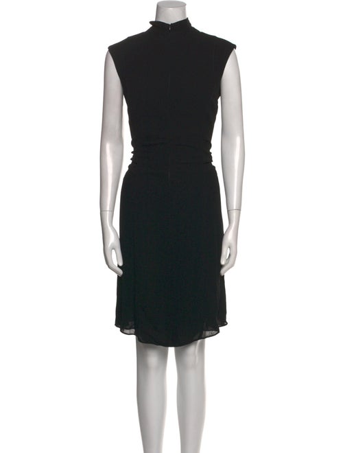 Calvin Klein Collection Mock Neck Midi Length Dress
