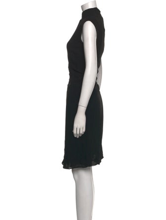 Calvin Klein Collection Mock Neck Midi Length Dress