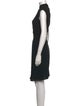 Calvin Klein Collection Mock Neck Midi Length Dress