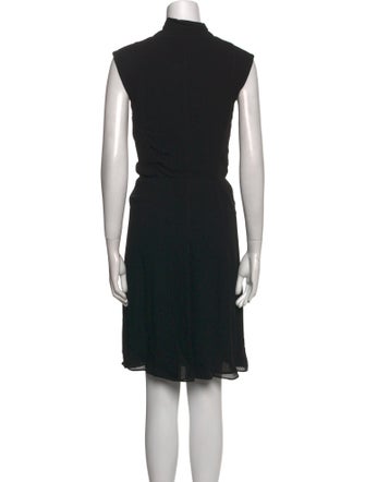 Calvin Klein Collection Mock Neck Midi Length Dress