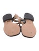 Calvin Klein Collection Leather T-Strap Sandals
