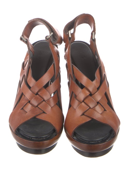 Calvin Klein Collection Leather Slingback Pumps